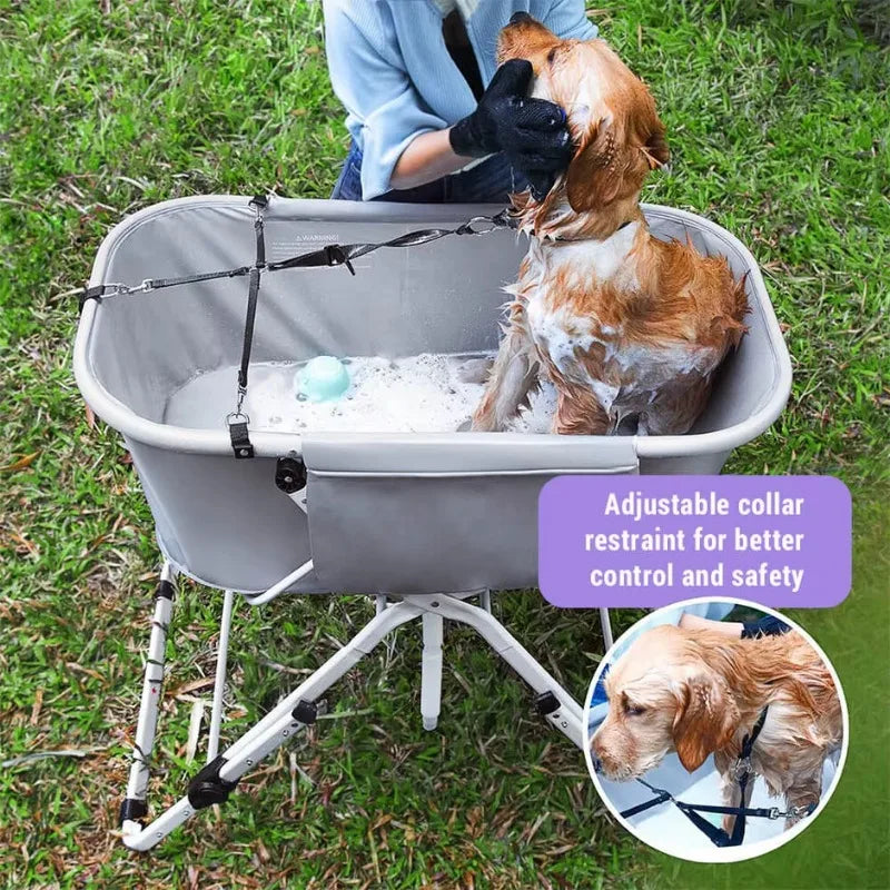 Dog Litter Elevated Foldable Pet Bath Tubs For Dogs