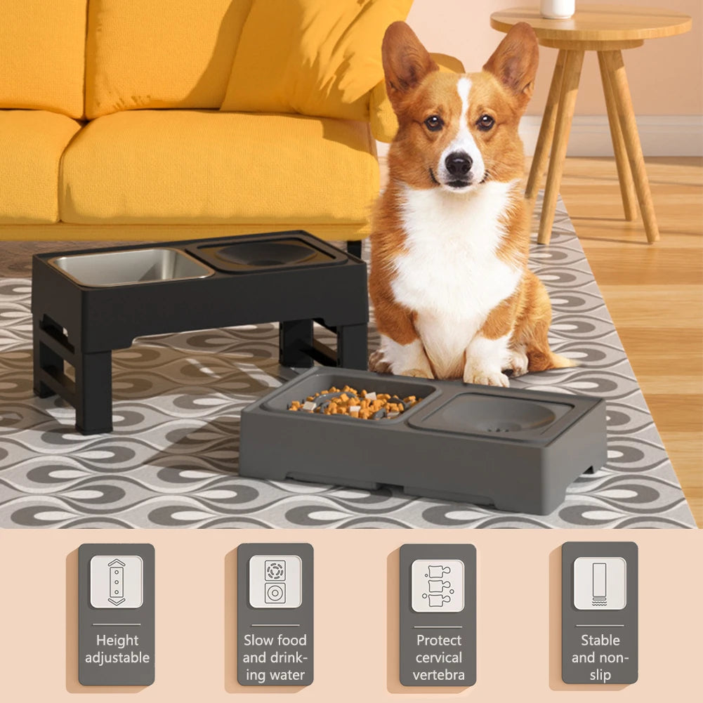 TWISTER.CK 3 In 1 Stainless Steel Slow Feed Water Bowls