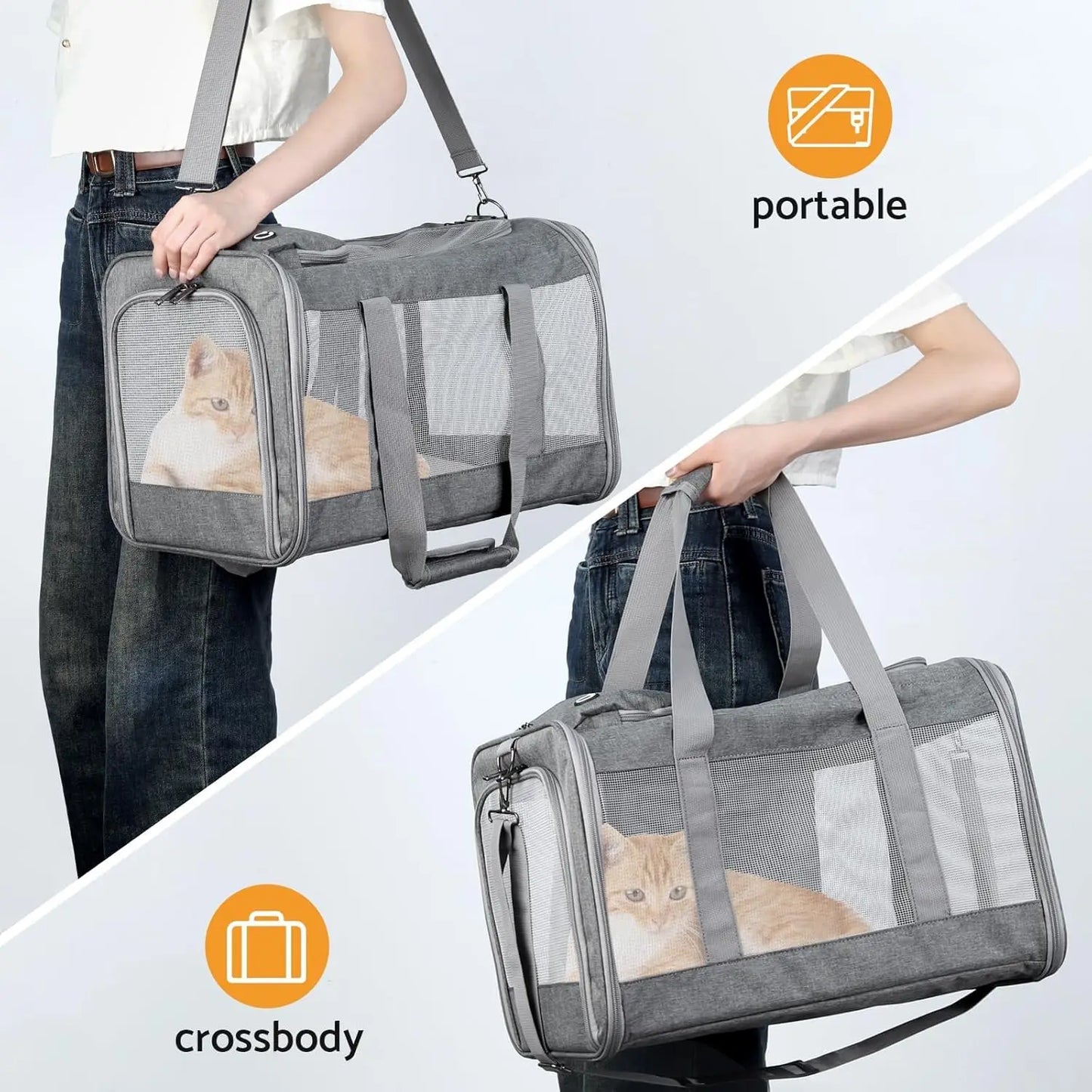 Airline Approved Pet Carrier For Cats And Dogs With Board