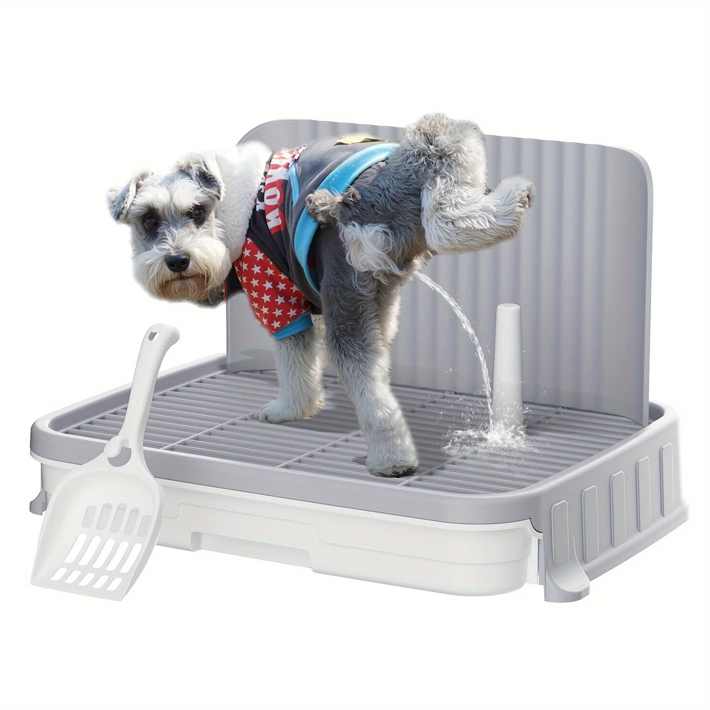 Dog Litter Indoor Dog Potty Tray With Protection Wall