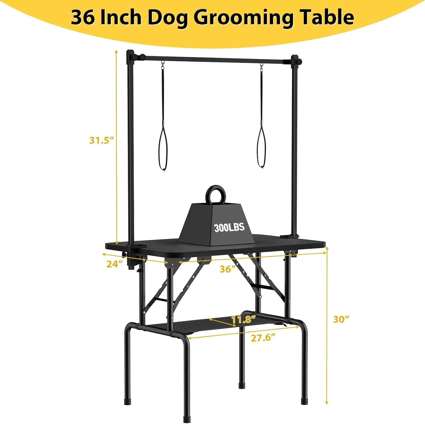 Hign-concerned Foldable Dog Grooming Table Adjustable Arm