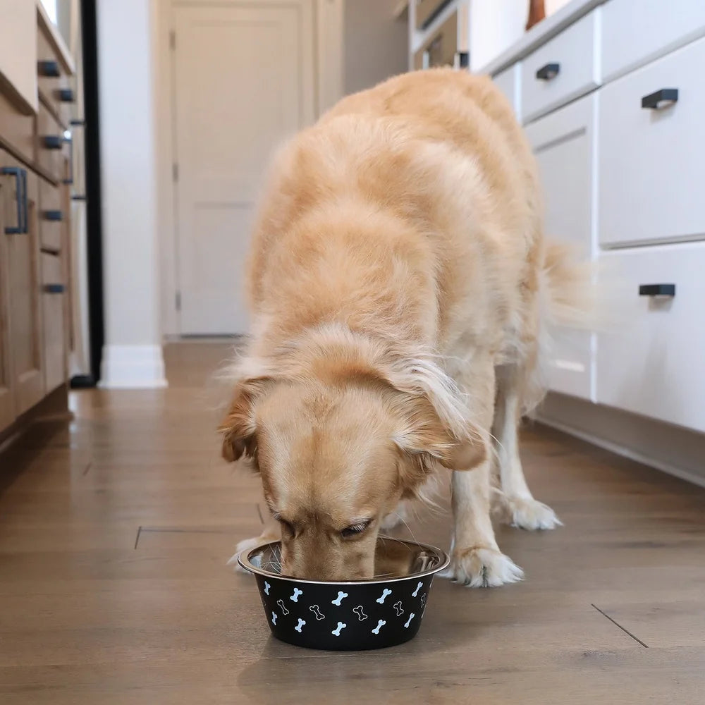 XMSJHign-concerned Large Stainless Steel Dog Bowl Non Skid
