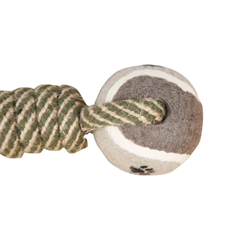 Hign-concerned Chemical Dog Chew Toy Rope Tennis Dumbbell