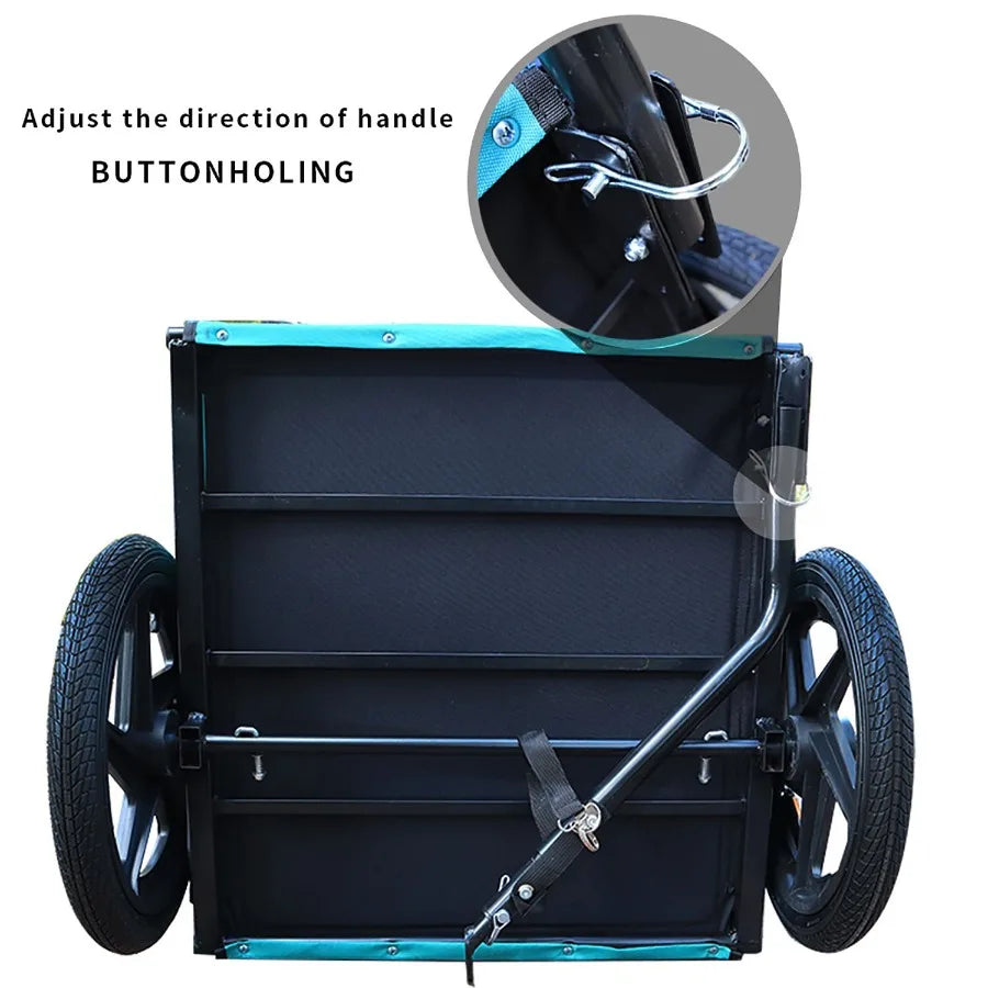 Hign-concerned Foldable Pet Jog Stroller And Bike Trailer