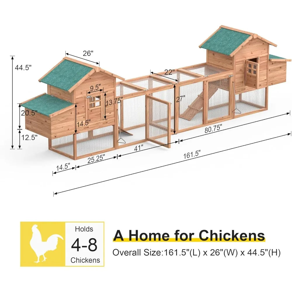 TANGXU Outdoor Chicken Coop Hen House With Waterproof Roof