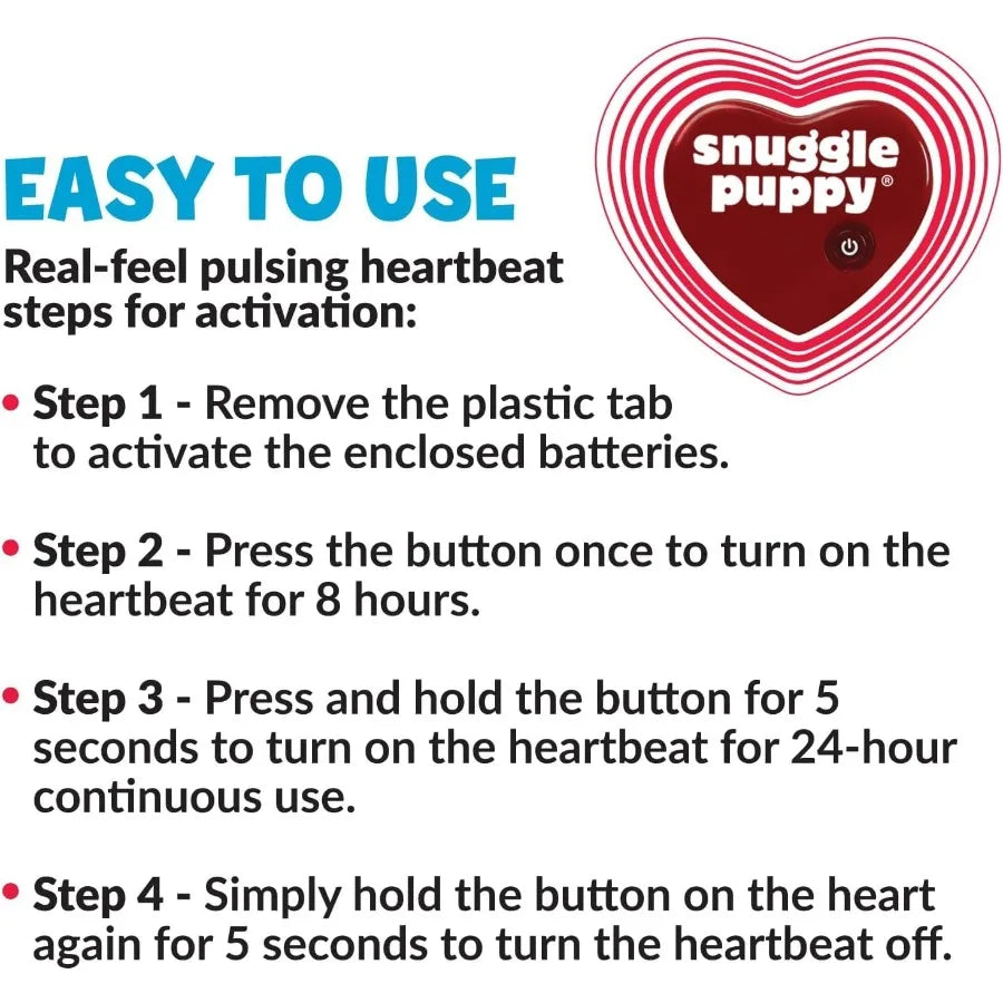 SmartPetLove Snuggle Puppy Heartbeat Toy For Anxiety Relief