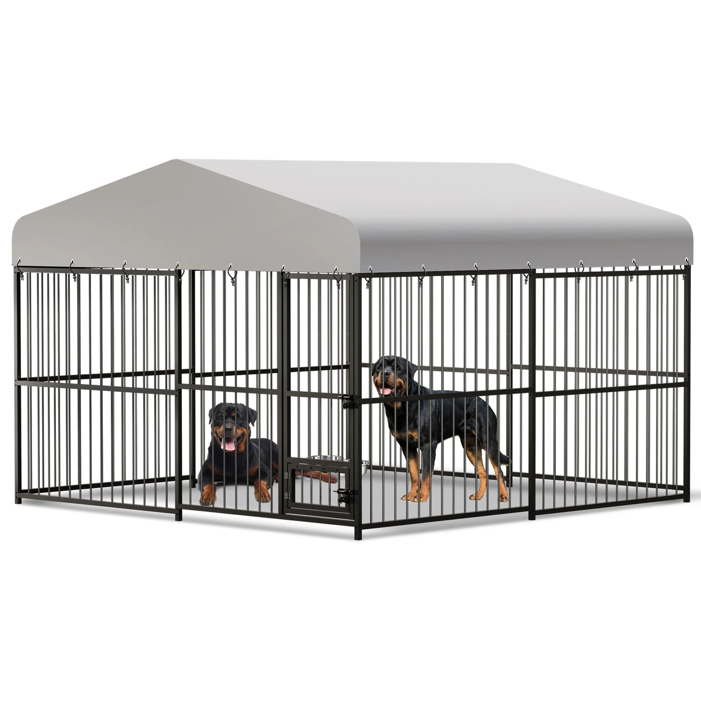 Twister Outdoor Heavy Duty Walk In Dog Kennel With Roof