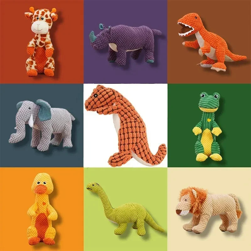 Hign Concerned Squeaky Dog Toys Lion Plush Chew Toy