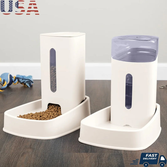 XMSJ Automatic Pet Feeder And Water Dispenser For Dogs Cats