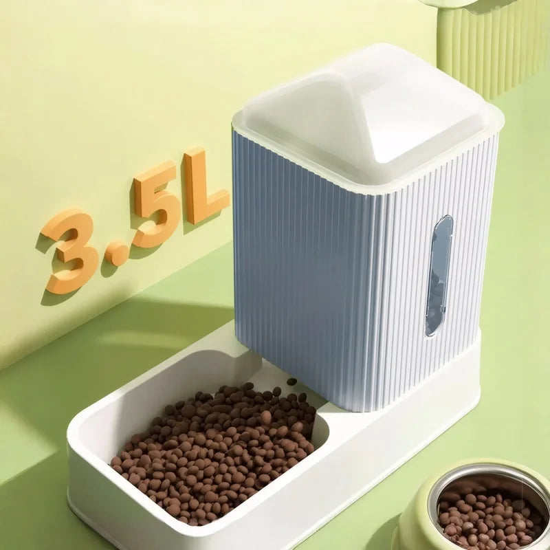Hign-concerned 3.5L Automatic Pet Feeder Water Dispenser