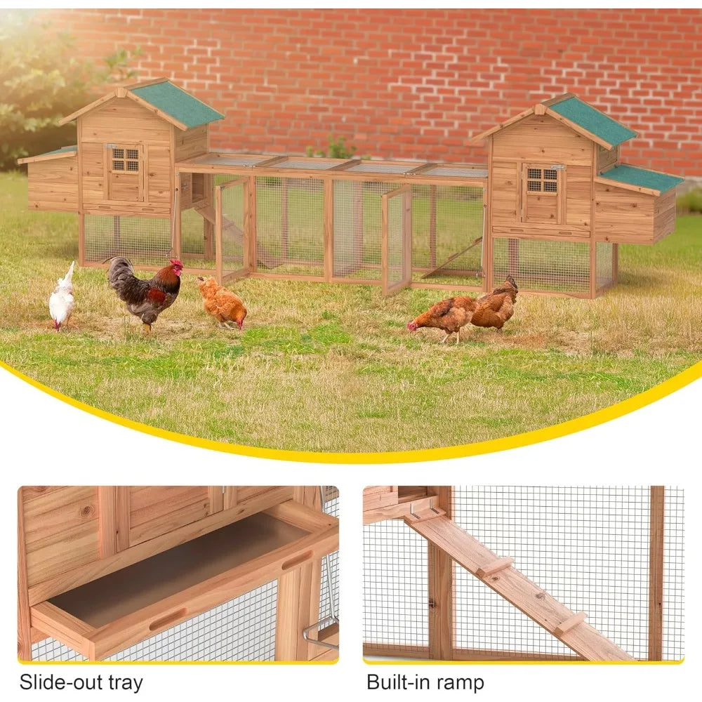 TANGXU Outdoor Chicken Coop Hen House With Waterproof Roof