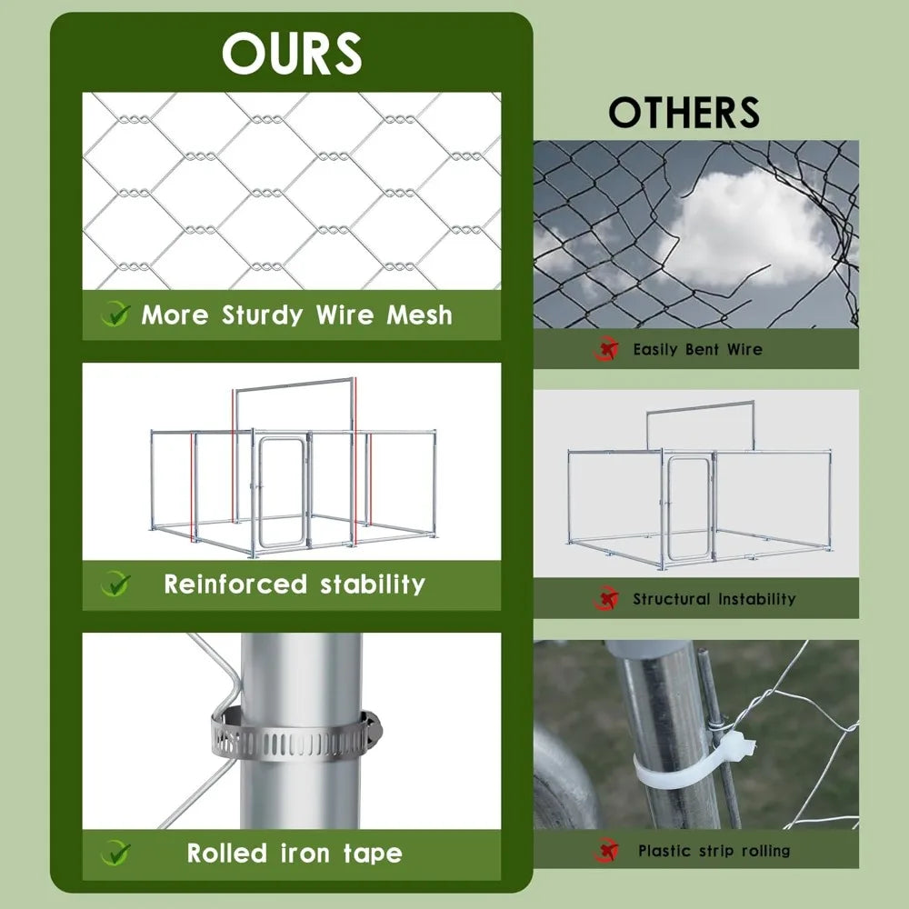 Hign Concerned Kennel Mesh Pet Cage Playpen Galvanized