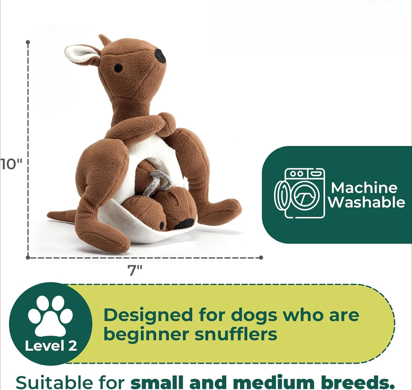 Hign Concerned Chemical Kangaroo Plush Dog Toy Squeaker