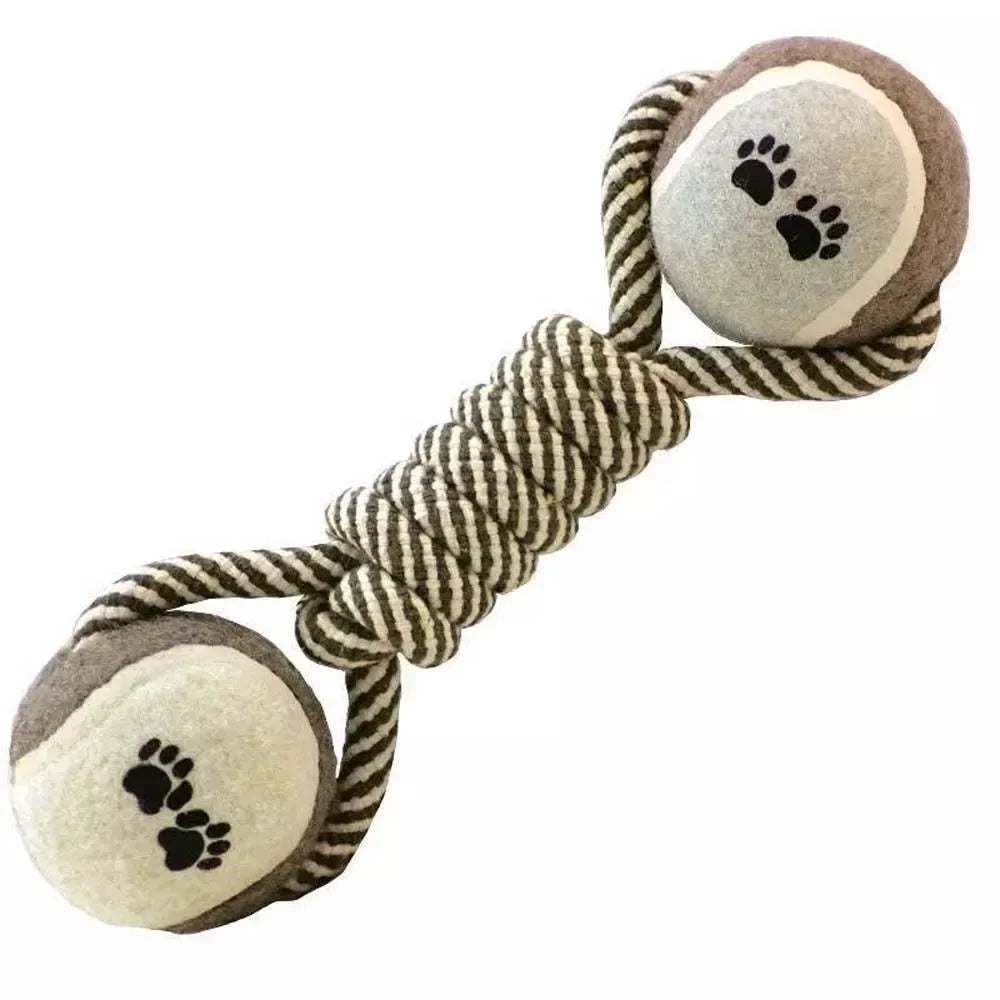 Hign-concerned Chemical Dog Chew Toy Rope Tennis Dumbbell