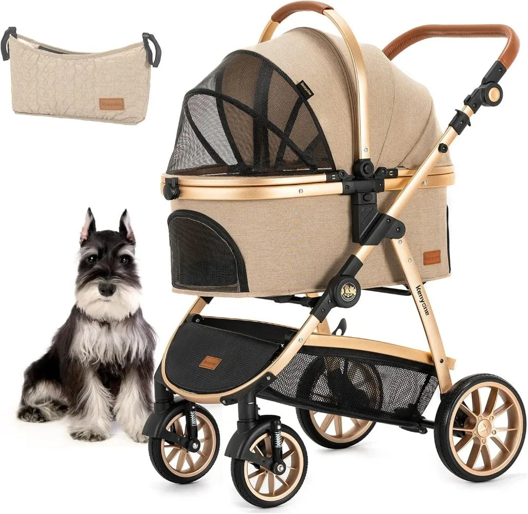 Hign Concerned Pet Stroller 3 in 1 Carrier Dogs Cats