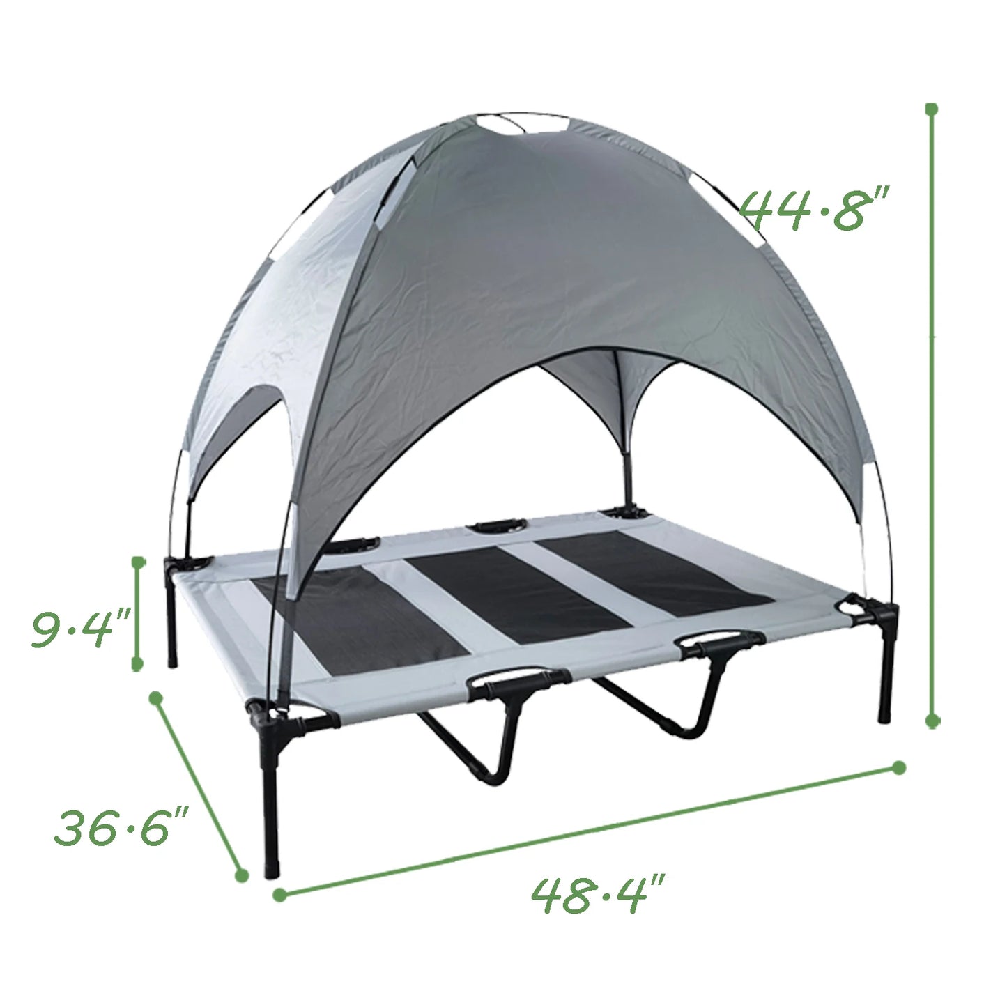 Shanghai Elevated Canopy Dog Bed With Anti Slip Base