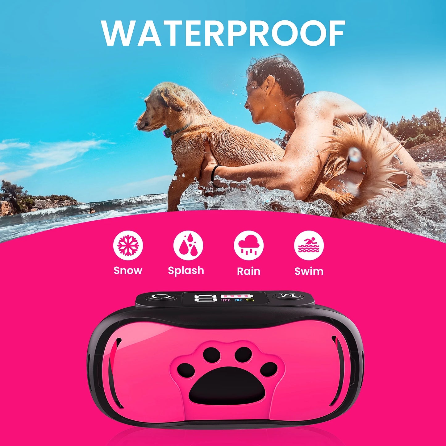 MASBRILL Bark Collar Rechargeable Anti Barking Training