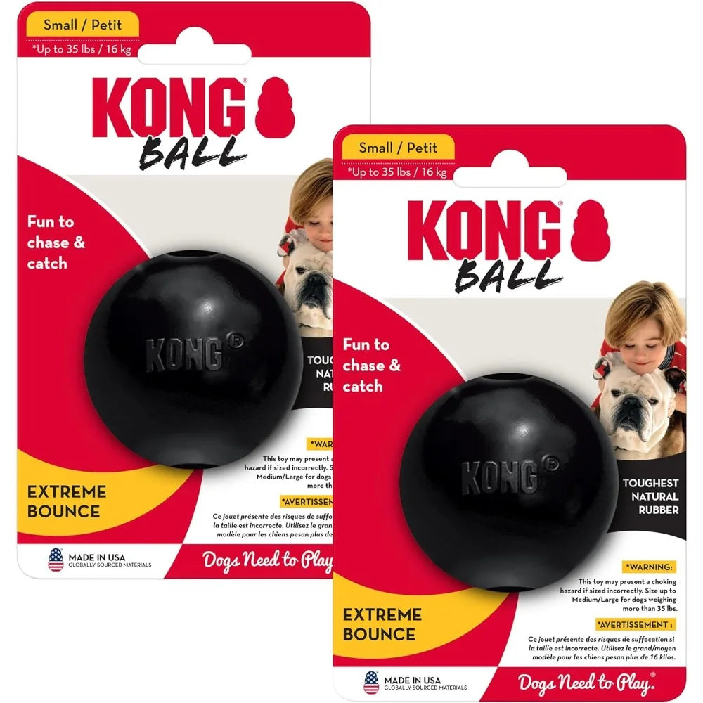 KONG Extreme Ball 2 Pack Durable Rubber Toy For Chewers