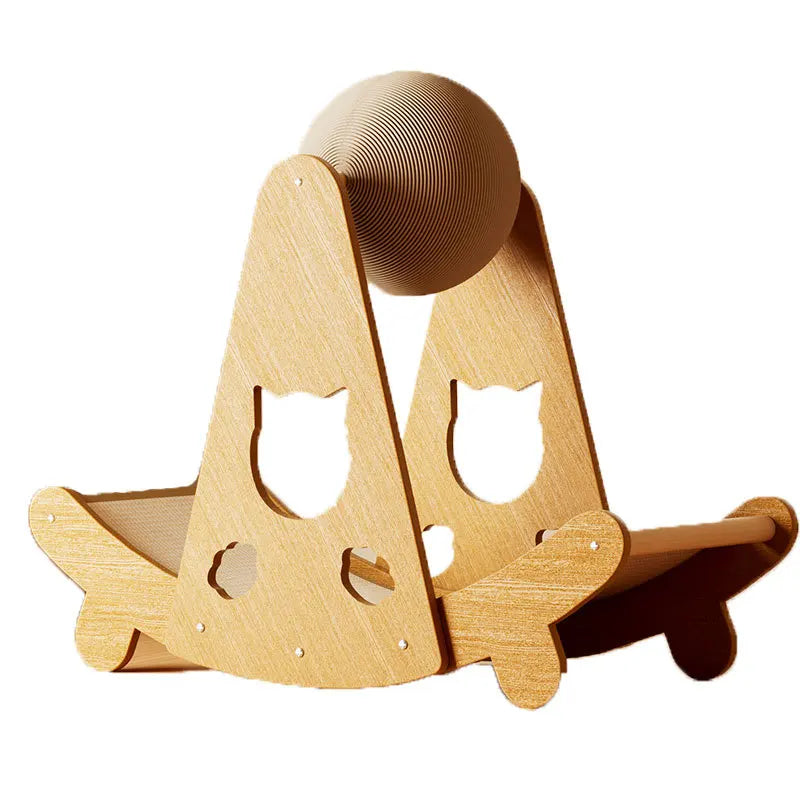 CN Guangdong Cat Hammock Toy With Wooden Scratching Ball
