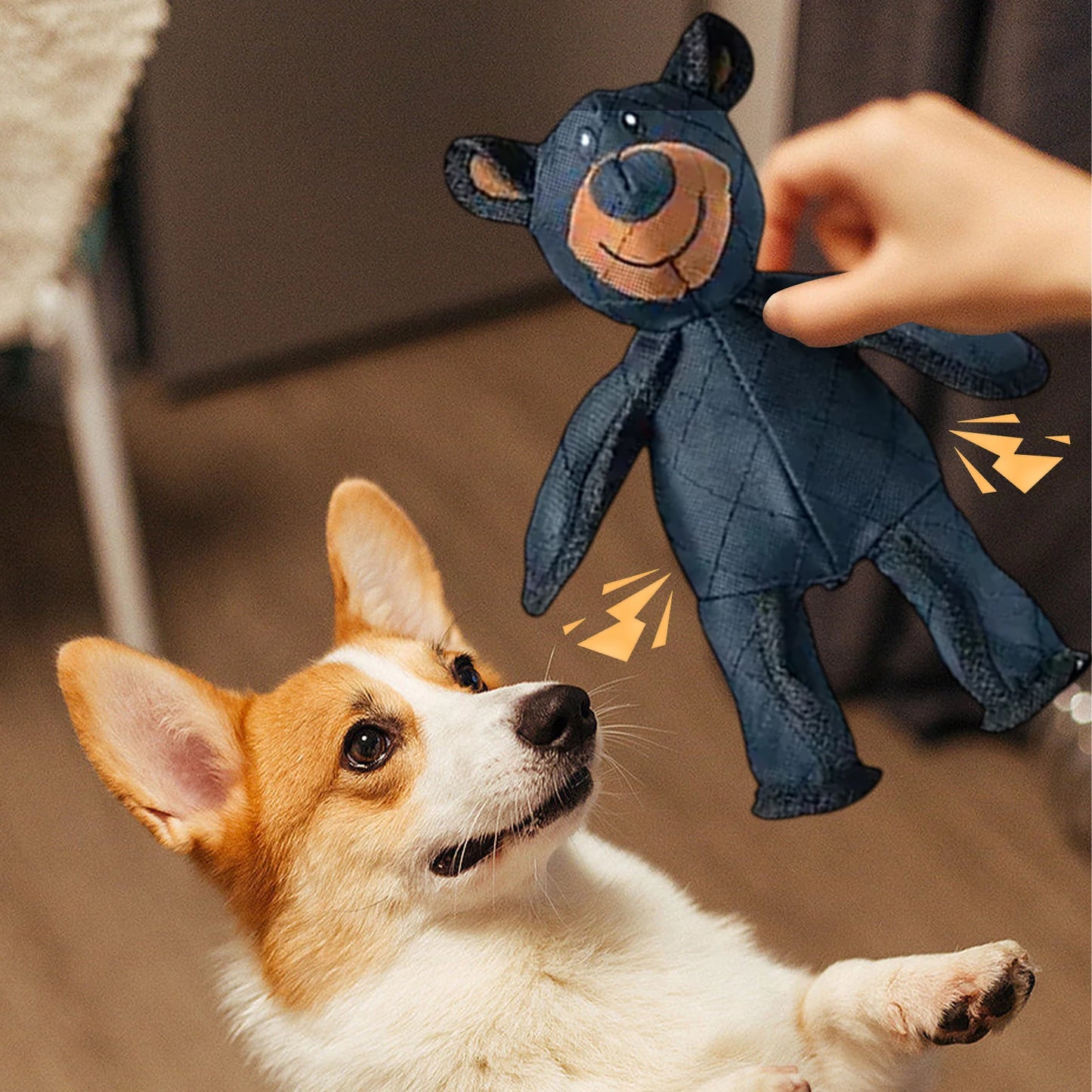 Hign Concerned Squeaky Plush Bear Dog Toy Chew Toys