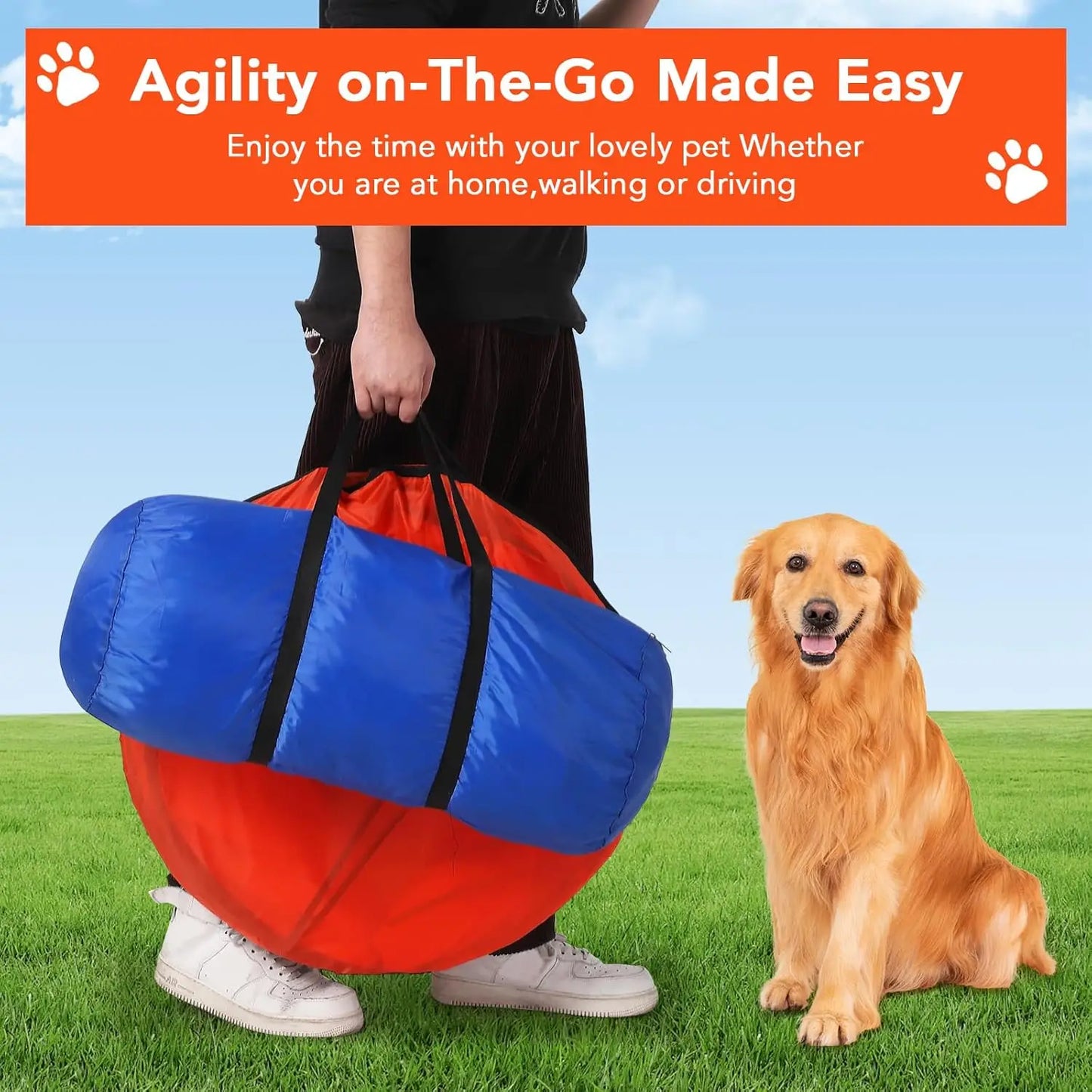 HiMIS Dog Agility Training Kit 87 Piece Obstacle Course Set
