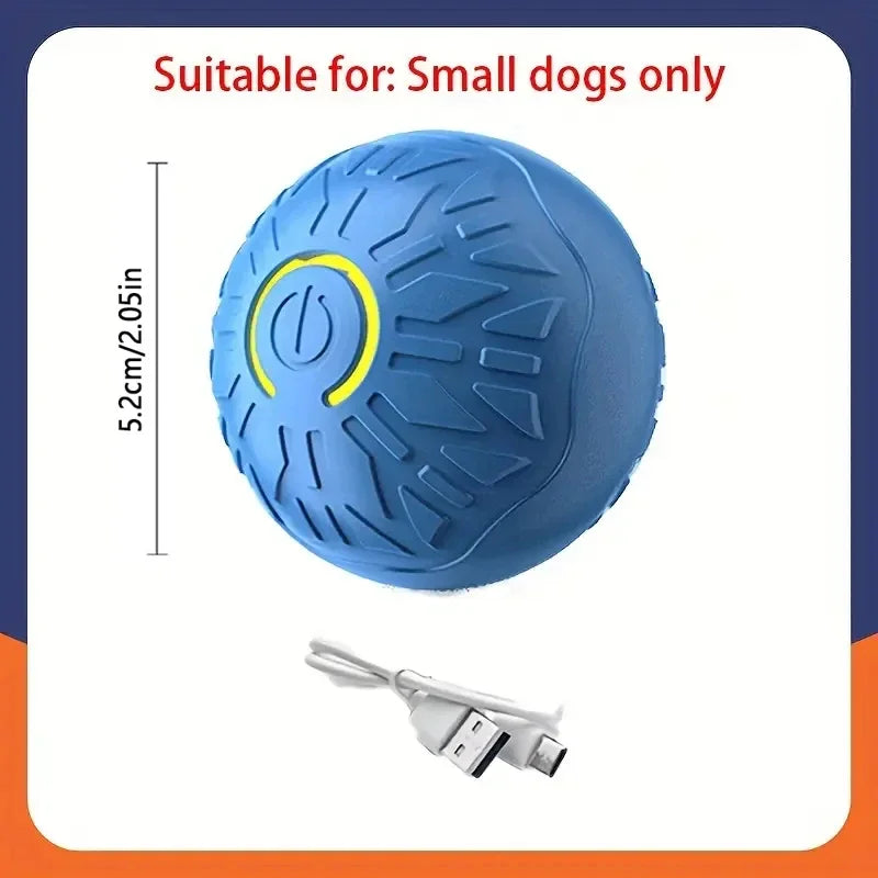 Feature Smart Dog Ball Toy Automatic Rolling Interactive Chew Toy