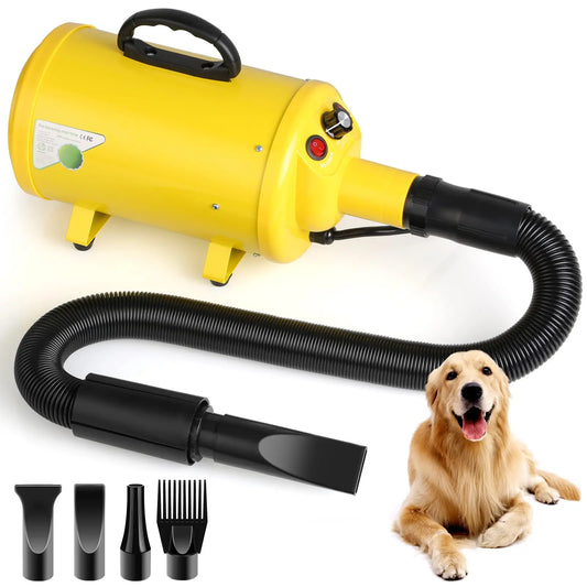 Dog Hair Dryer 2800W Pet Grooming Blower With Heat