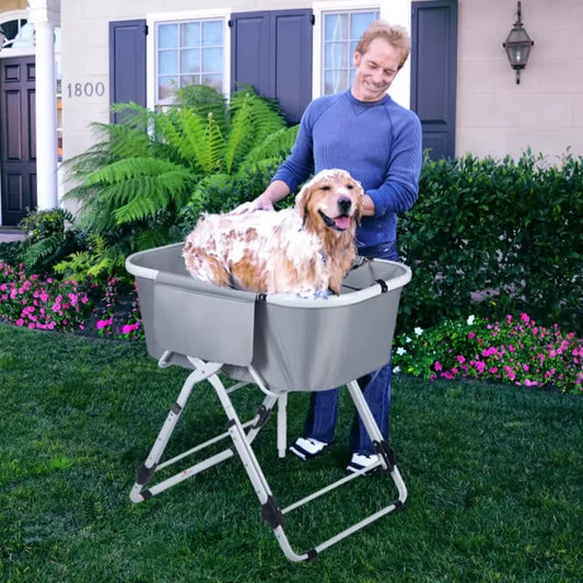 Dog Litter Elevated Foldable Pet Bath Tubs For Dogs