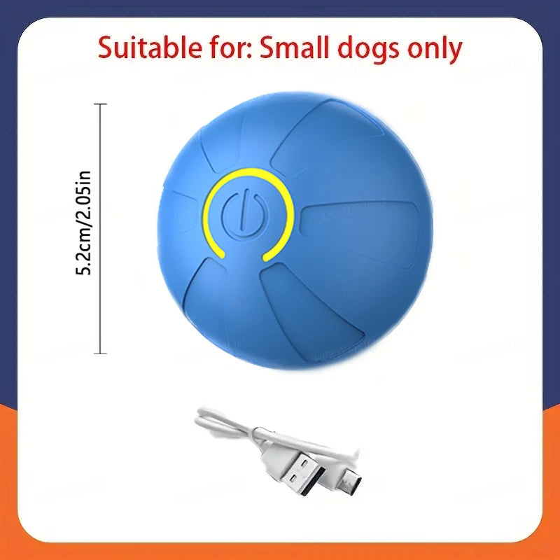 Feature Smart Dog Ball Toy Automatic Rolling Interactive Chew Toy
