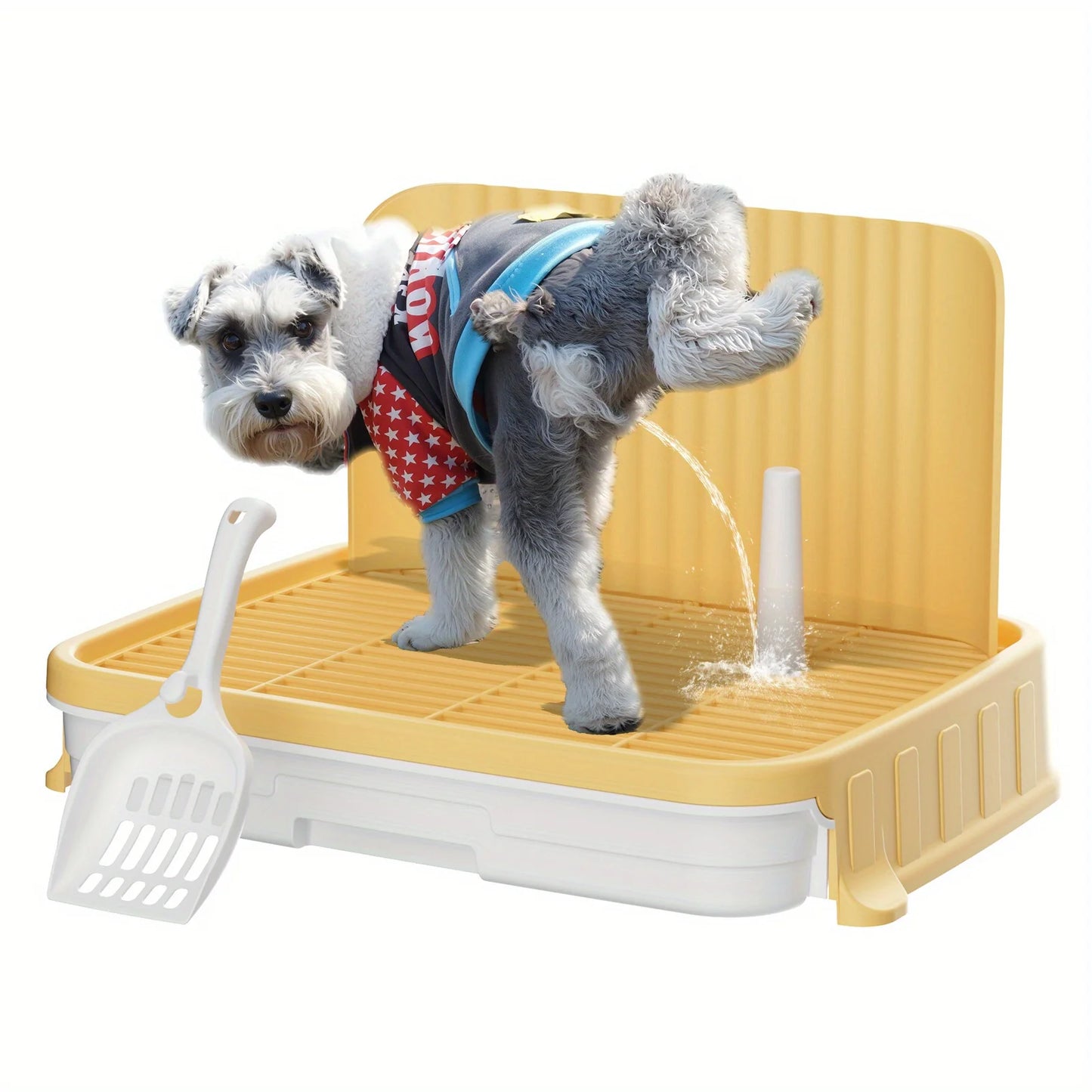 Dog Litter Indoor Dog Potty Tray With Protection Wall
