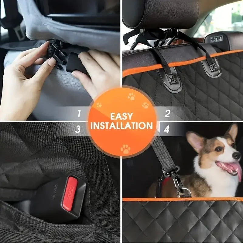 Dog Back Seat Cover Waterproof Hammock Nonslip Scratch Proof Durable