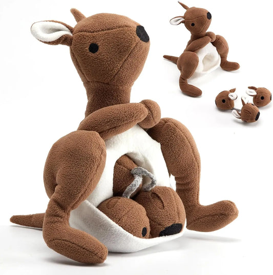 Hign Concerned Chemical Kangaroo Plush Dog Toy Squeaker