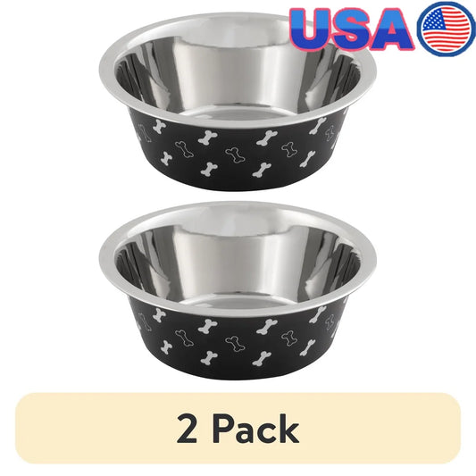 XMSJHign-concerned Large Stainless Steel Dog Bowl Non Skid