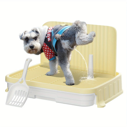 Dog Litter Indoor Dog Potty Tray With Protection Wall