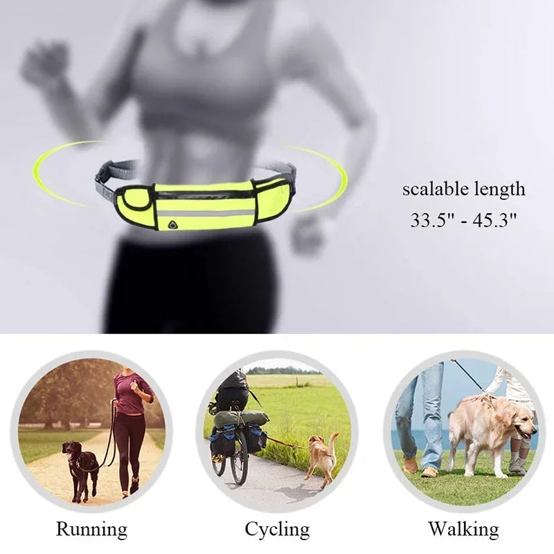 Guangdong Hands Free Dog Leash With Zipper Pouch Reflective