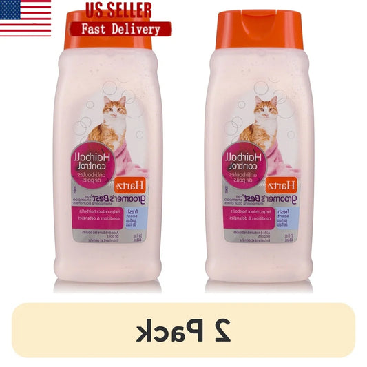 XMSJ Groomer's Best Cat Shampoo Hairball Control 2 Pack