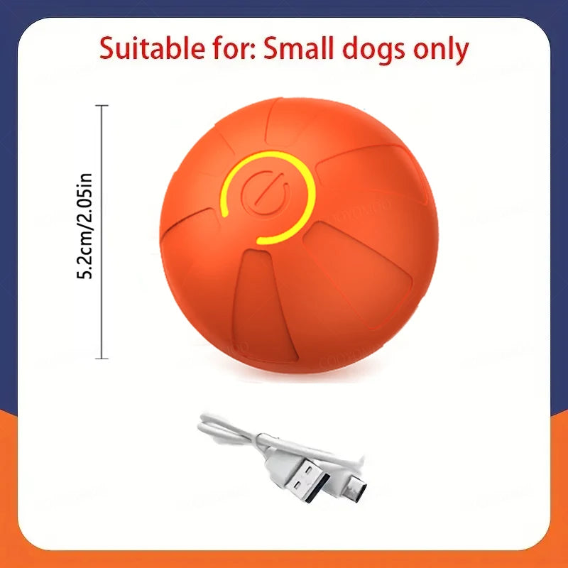 Feature Smart Dog Ball Toy Automatic Rolling Interactive Chew Toy
