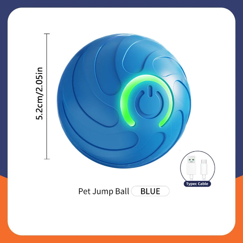 Feature Smart Dog Ball Toy Automatic Rolling Interactive Chew Toy
