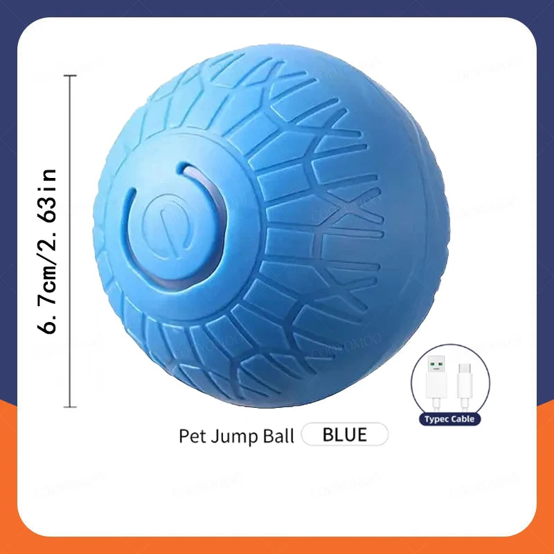 Feature Smart Dog Ball Toy Automatic Rolling Interactive Chew Toy