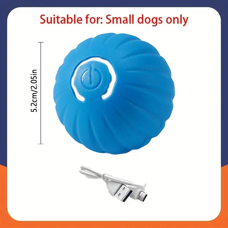 Feature Smart Dog Ball Toy Automatic Rolling Interactive Chew Toy