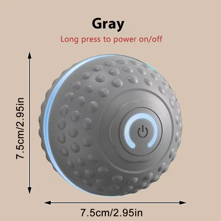 Feature Smart Dog Ball Toy Automatic Rolling Interactive Chew Toy