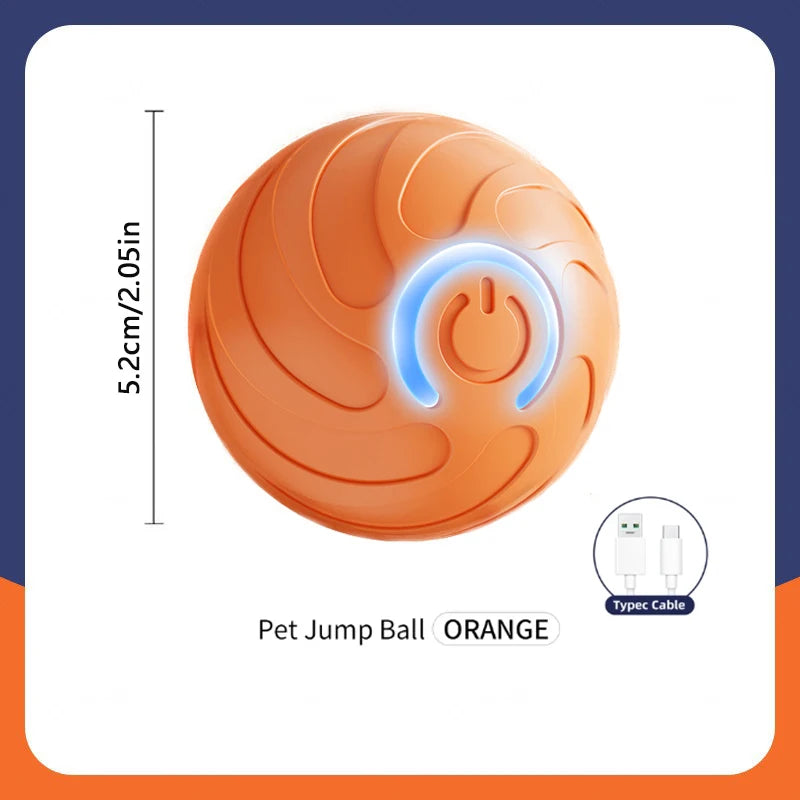 Feature Smart Dog Ball Toy Automatic Rolling Interactive Chew Toy