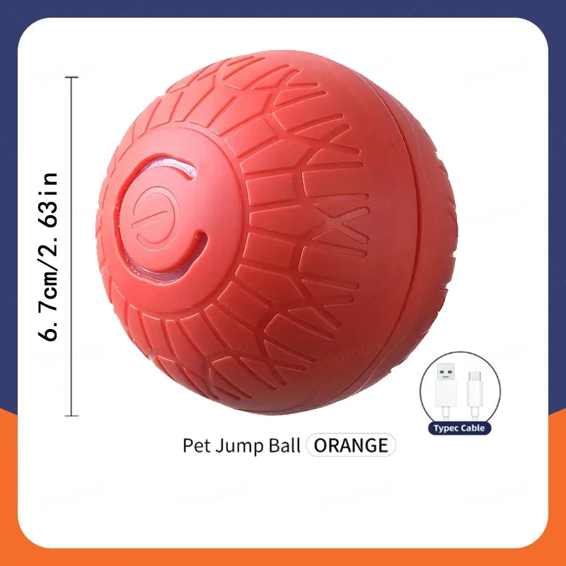 Feature Smart Dog Ball Toy Automatic Rolling Interactive Chew Toy