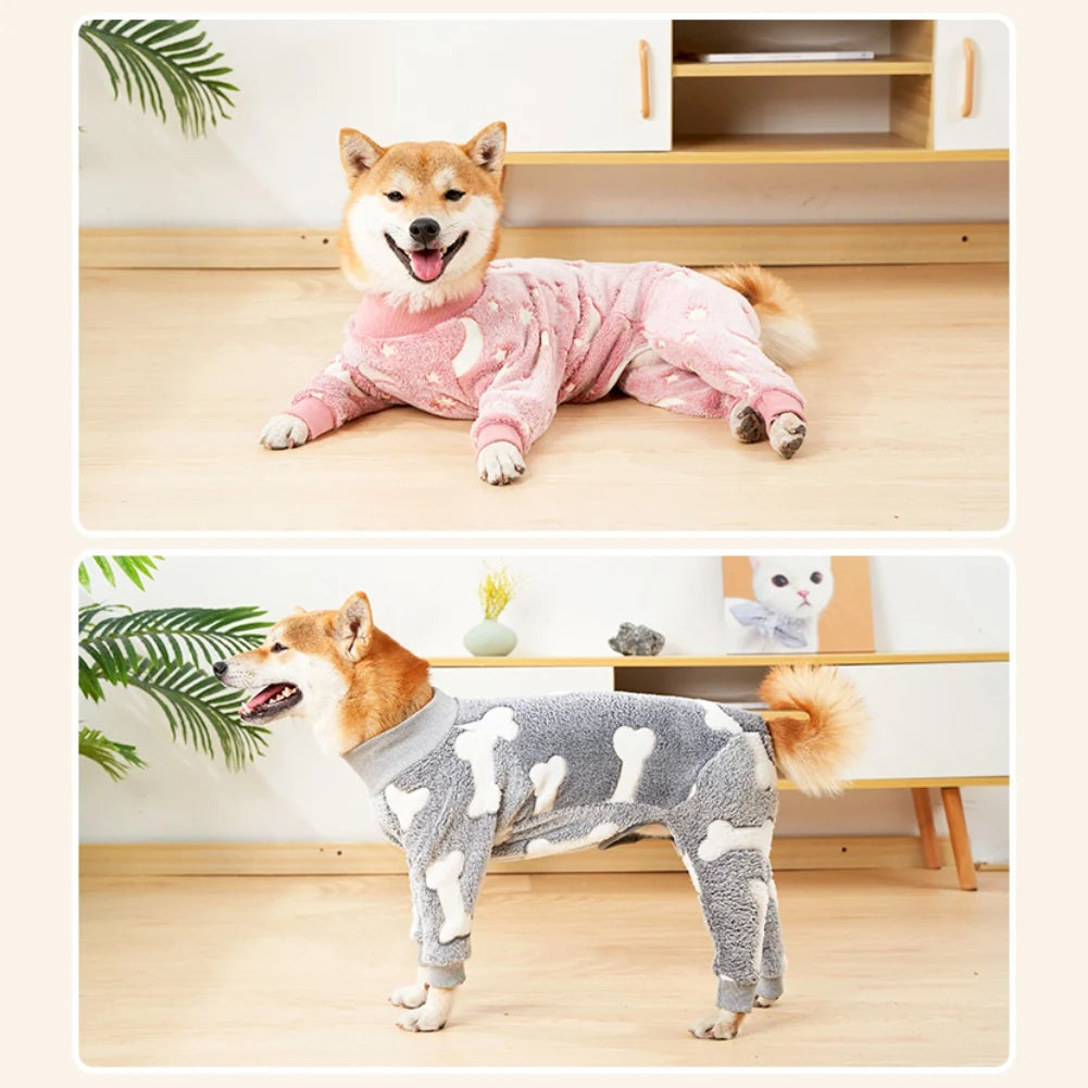 Guangdong Winter Fleece Dog Jumpsuit For Small To Large Dogs