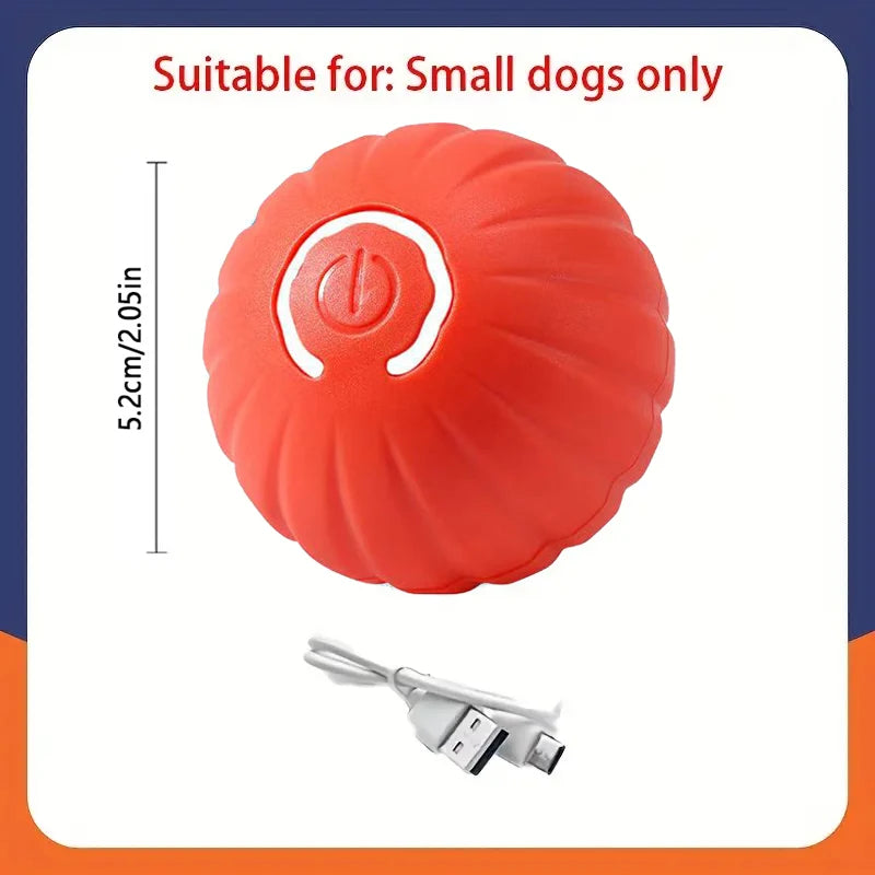 Feature Smart Dog Ball Toy Automatic Rolling Interactive Chew Toy