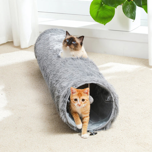 Your Furry Friends Cat Tunnel Collapsible Plush Toy